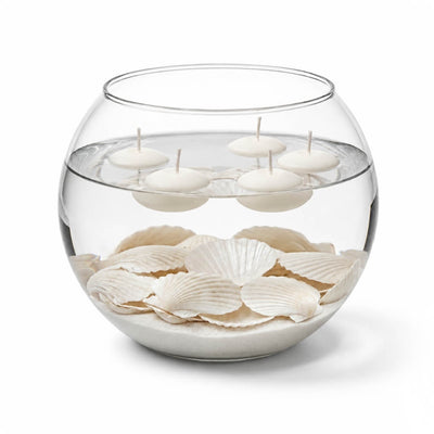 Natural Scallop Shells Pearl White Pack of 50 - thumbnail number 2