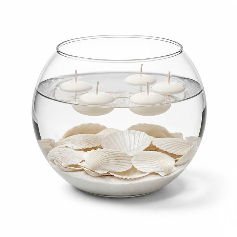 Natural Scallop Shells Pearl White Pack of 50 - thumbnail number 2