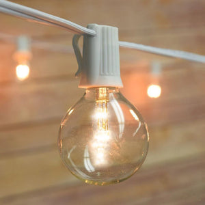 Globe Lantern Lights Strand 31.5ft White Cord (10 bulbs)