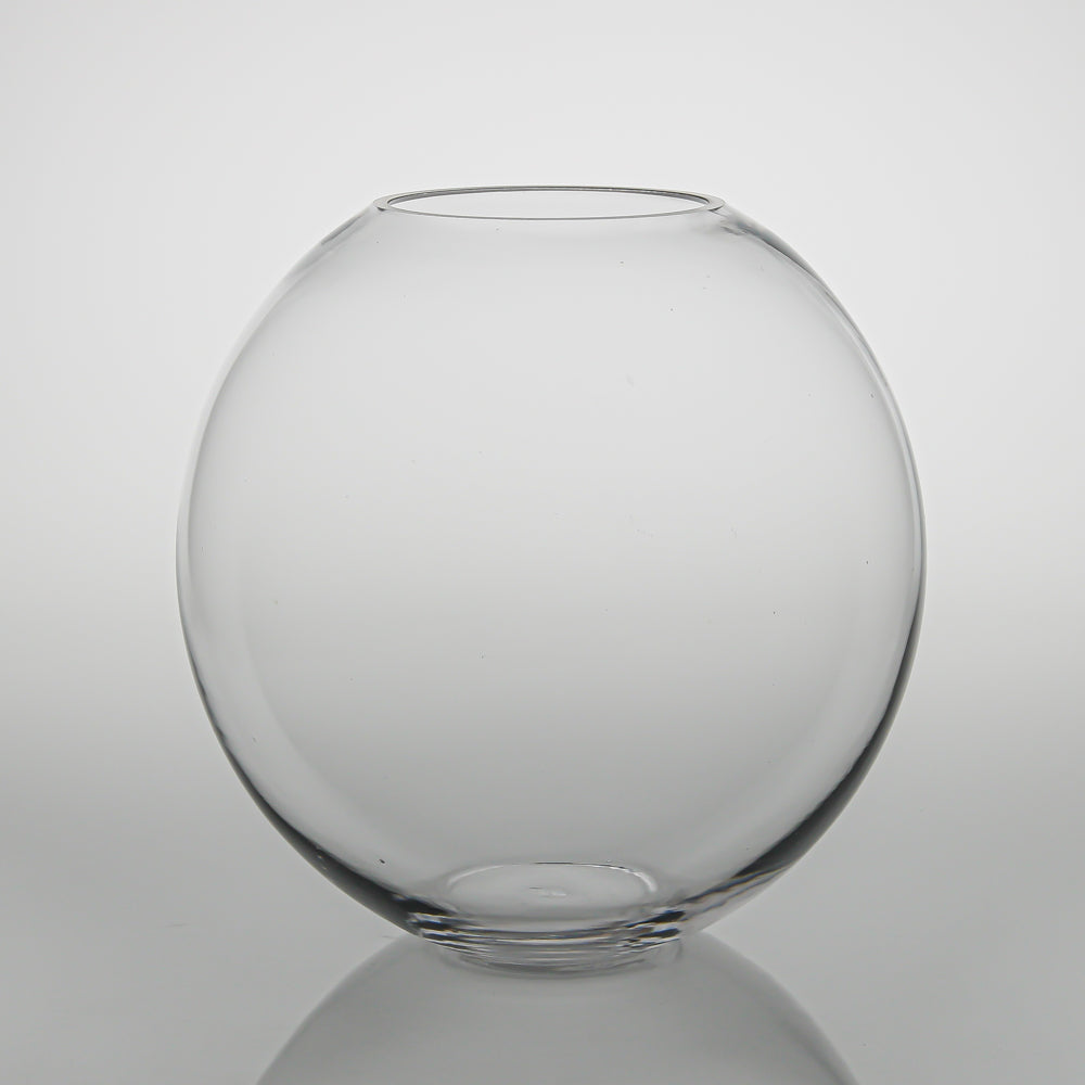 Richland 8" x 7.5" Clear Bubble Ball Vase Set of 4