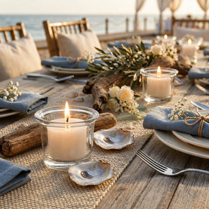 Eastland Oyster Cocktail Votive Candle Holder Set of 12