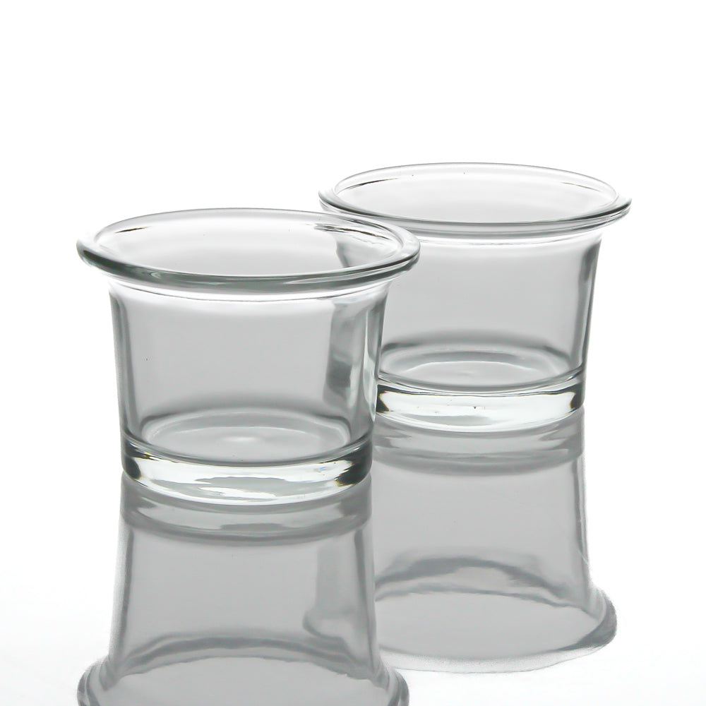 Flared Tealight Glass Cup - Clear Glass