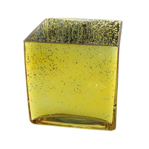 Richland Mercury Gold Cube Vase 6"x6"