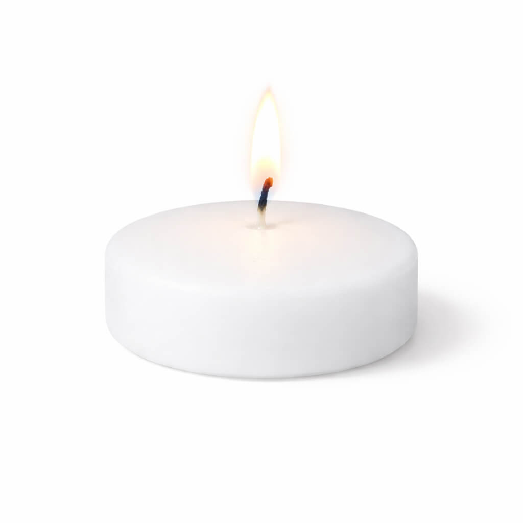 Richland Floating Candles 3" White Set of 24