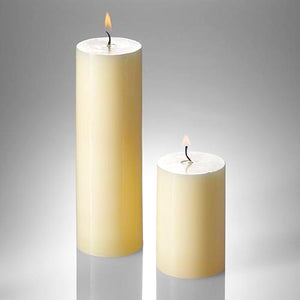 Richland Pillar Candles 2" x 3" & 2" x 6" Set of 20