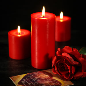 Richland Pillar Candles 3"x6" Red