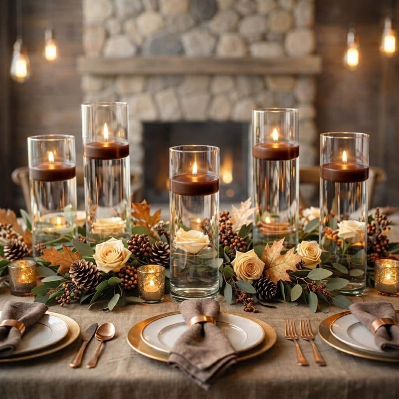 Richland Floating Candles 3" Brown Set of 72 - thumbnail number 4