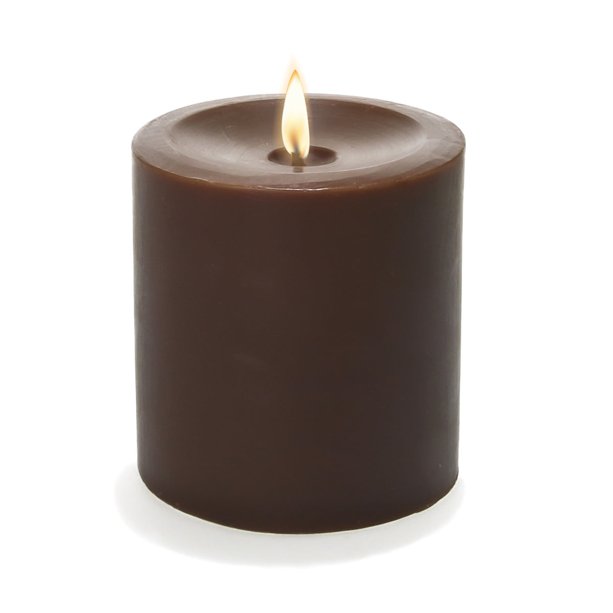Richland Pillar Candle 3"x3" Brown