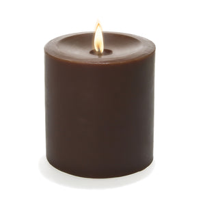 Richland Pillar Candle 3"x3" Brown