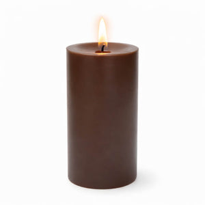 Richland Pillar Candle 3"x6" Brown
