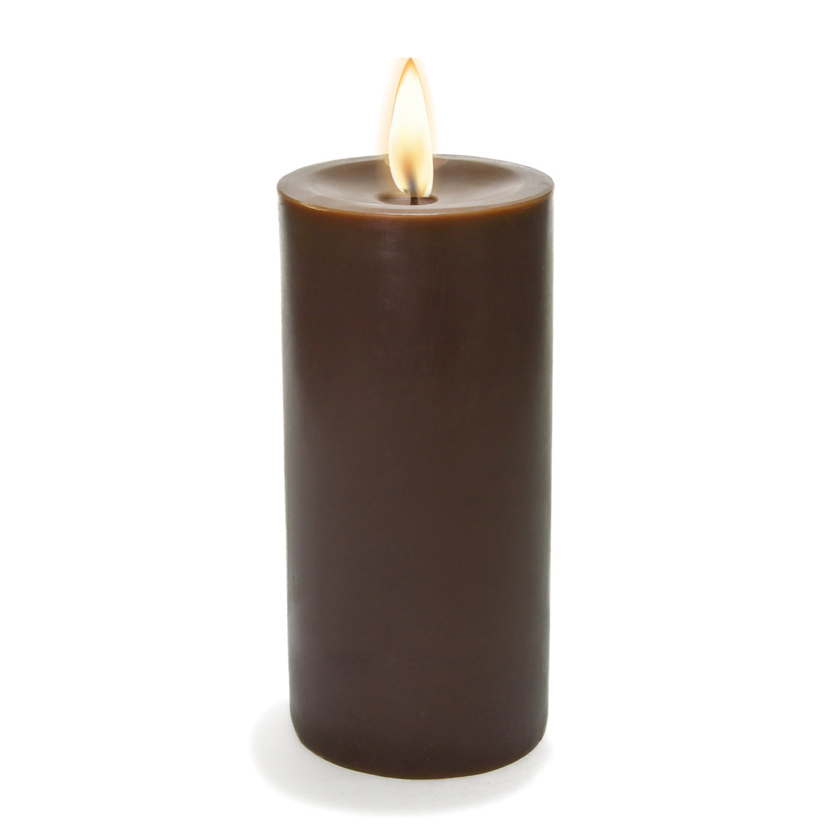 Richland Pillar Candle 3"x6" Brown