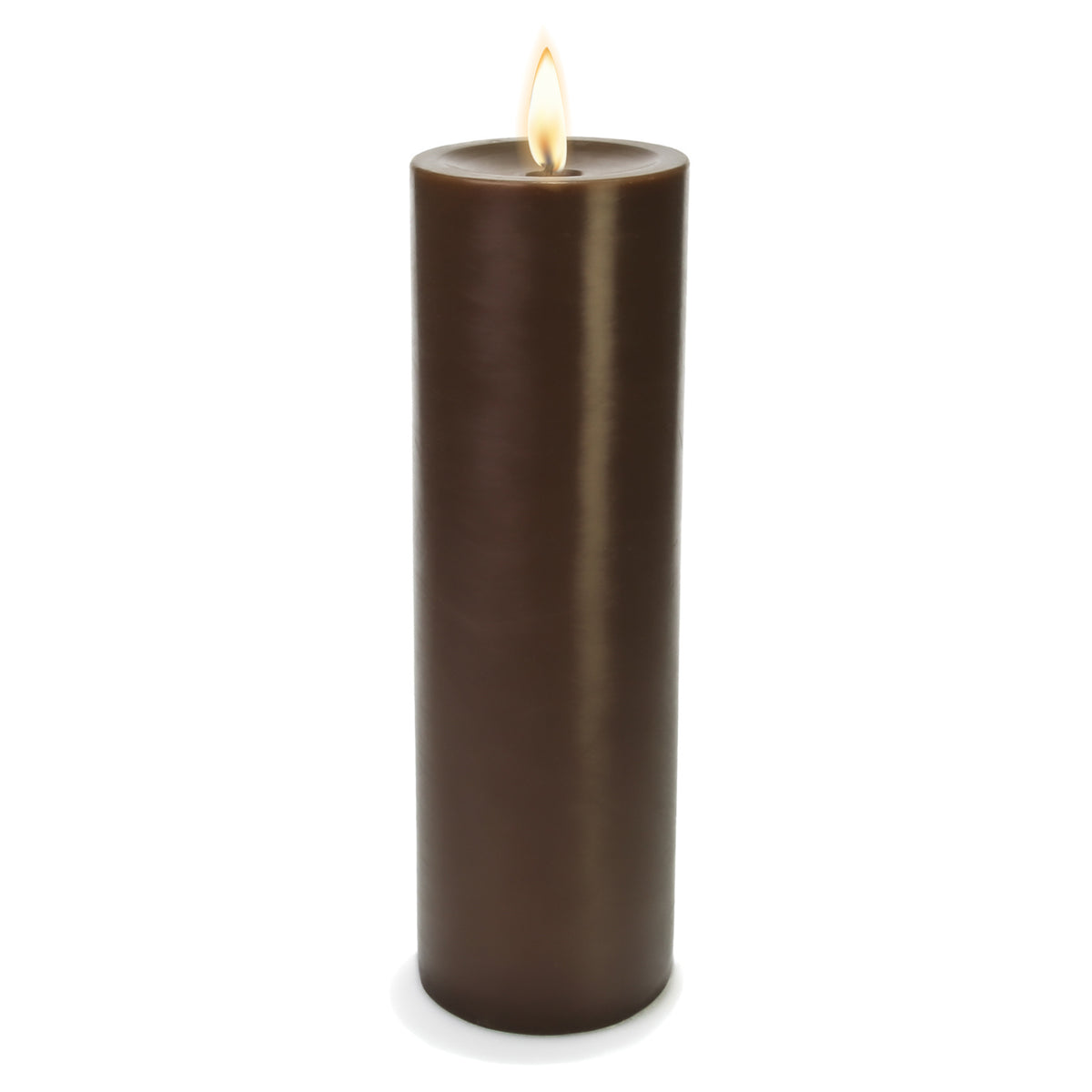 Richland Pillar Candle 3"x9" Brown