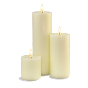 Richland Pillar Candles 3"x3", 3"x6" & 3"x9" Light Ivory