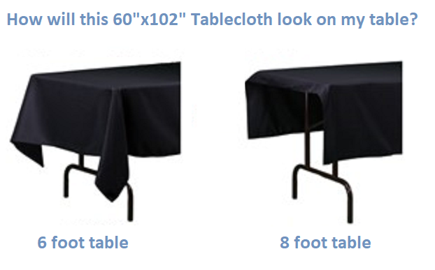 Richland Rectangle Tablecloth 60"x126" Black