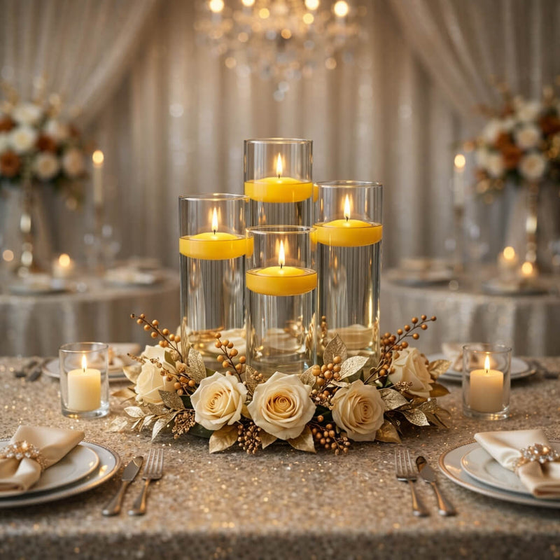 Richland Floating Candles 3" Yellow Set of 72 - thumbnail number 4