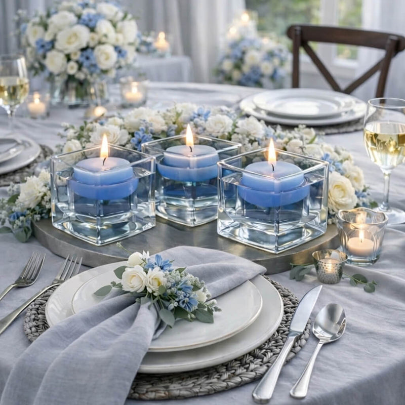 Richland Floating Candles 3" Light Blue Set of 96 - thumbnail number 3