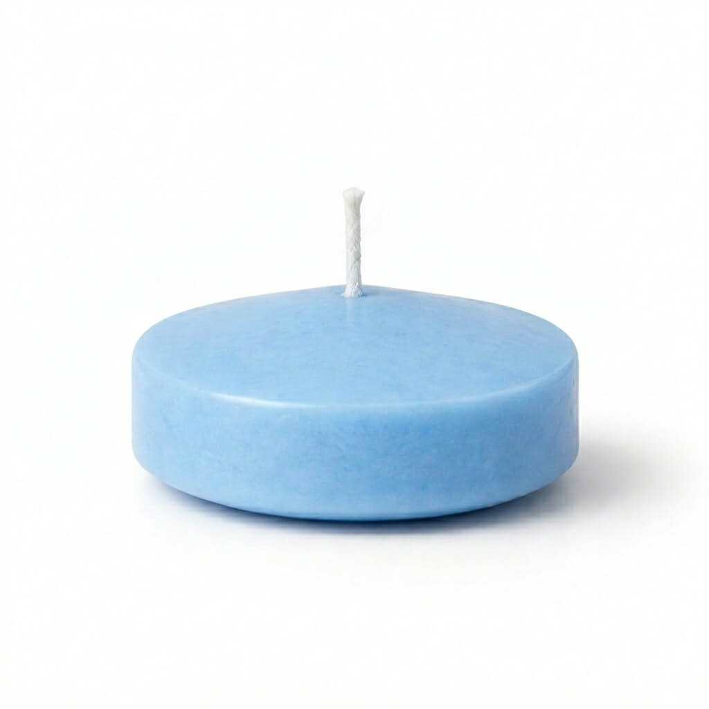 Richland Floating Candles 3" Light Blue Set of 24