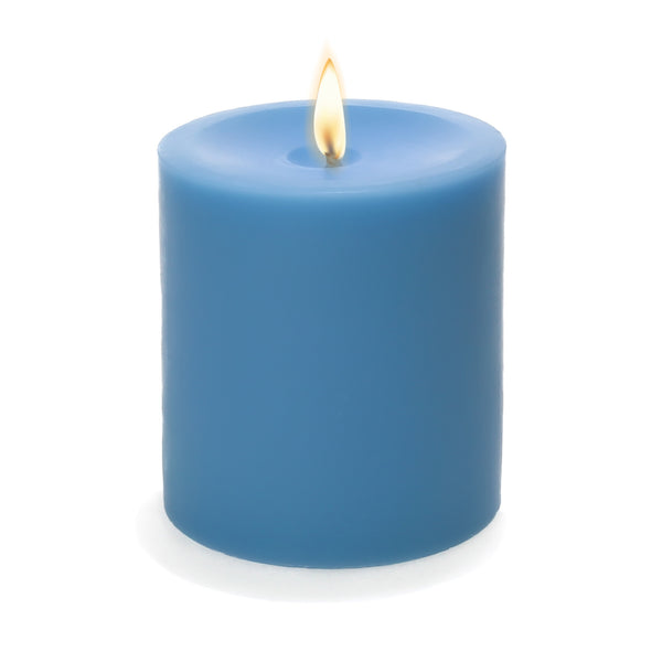 HAY ヘイ PILLAR キャンドル L.BLUE AA889A601AB84 Airy Blue Flameless Candle Pillar - Scallop Top - 3