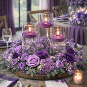 Richland Floating Candles 3" Purple Set of 12 - thumbnail number 3