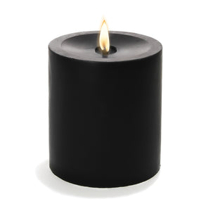 Richland Pillar Candle 3"x3" Black