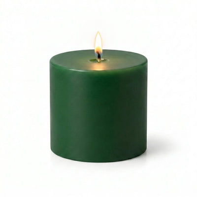 Richland Pillar Candle 3"x3" Dark Green - thumbnail number 2