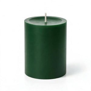 Richland Pillar Candle 3"x3" Dark Green