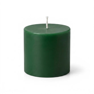Richland Pillar Candle 3"x3" Dark Green