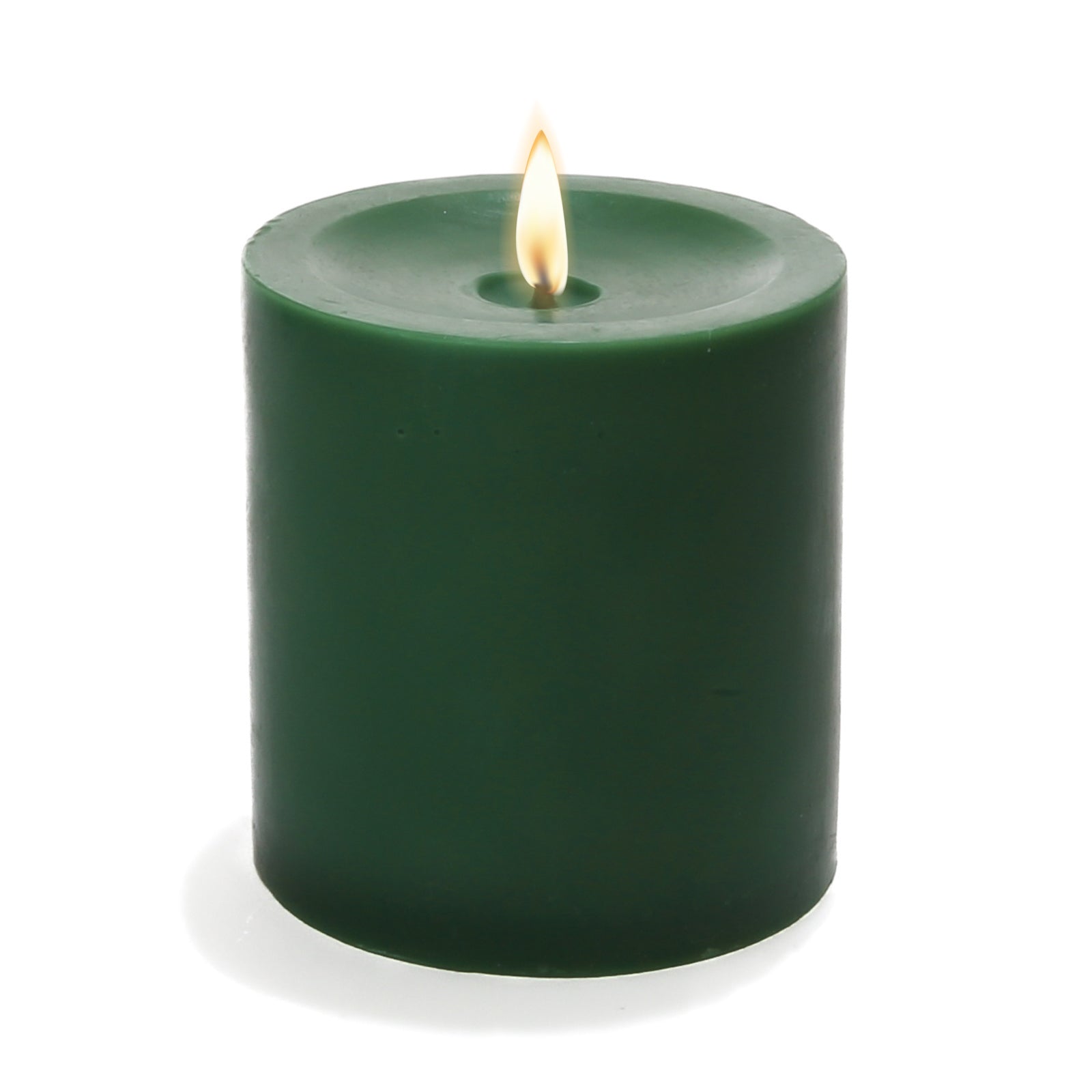 Richland Pillar Candle 3"x3" Dark Green