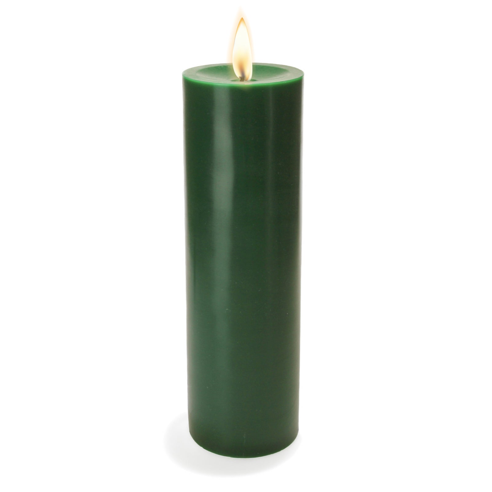 Richland Pillar Candle 3"x9" Dark Green