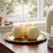 Richland Sphere Candle 3" Ivory - thumbnail number 7