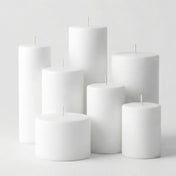 Richland Pillar Candles 3"x3" White Set of 12 - thumbnail number 3