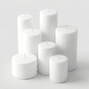 Richland Pillar Candles 3"x3" White Set of 12 - thumbnail number 4