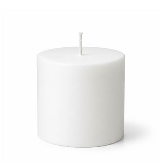 Richland 4" x 4" White Pillar Candle
