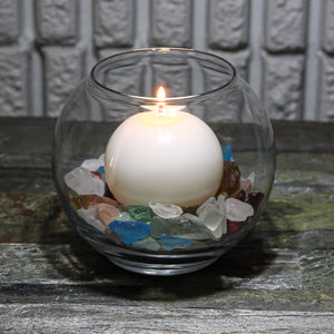 Richland Sphere Candle 3" White