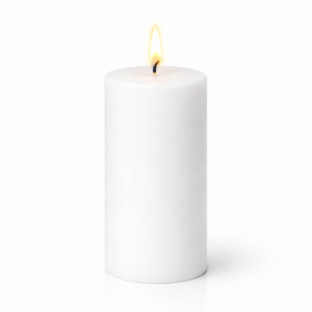 Richland 4" x 6" White Pillar Candle