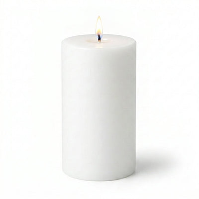 Richland 4" x 6" White Pillar Candles Set of 6 - thumbnail number 2