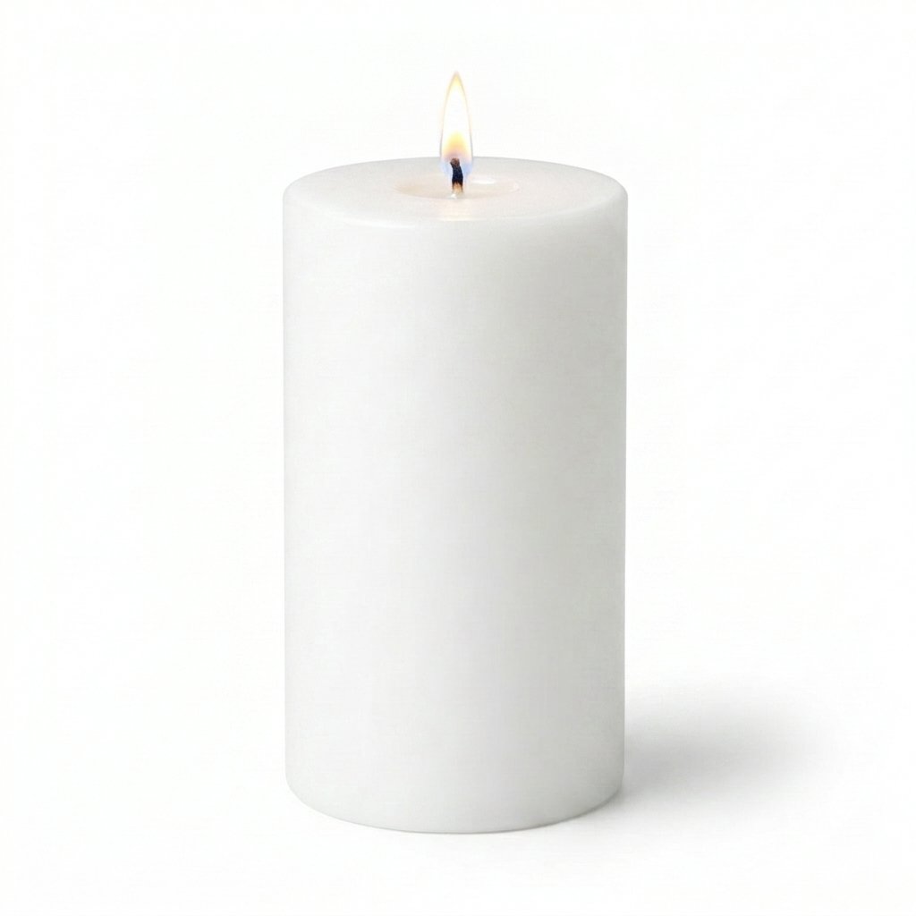 Richland 4" x 6" White Pillar Candle