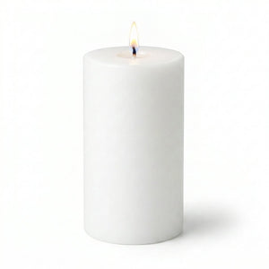 Richland 4" x 6" White Pillar Candle