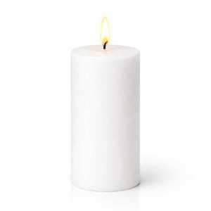 Richland 4" x 6" White Pillar Candle