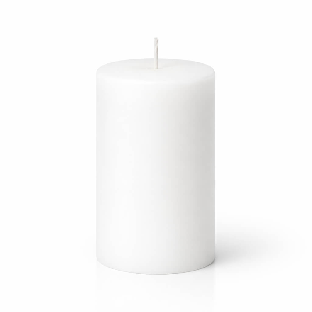 Richland 4" x 6" White Pillar Candle