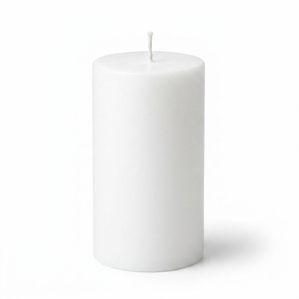 Richland 4" x 6" White Pillar Candle