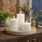 Richland Pillar Candles 2" x 3" & 2" x 6" Set of 20 - White - thumbnail number 6