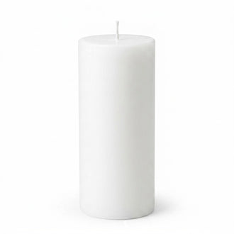 Richland 4" x 9" White Pillar Candle
