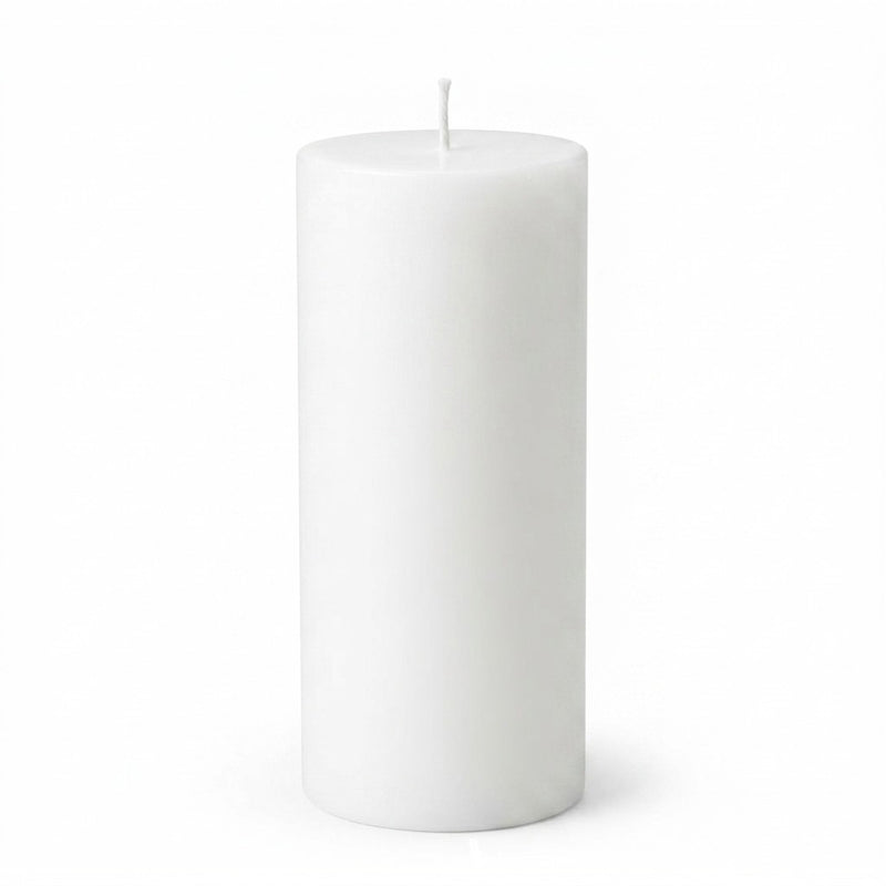 Richland 4" x 9" White Pillar Candle - thumbnail number 1
