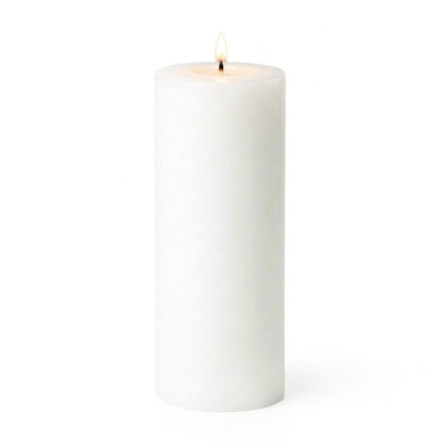 Richland 4" x 12" White Pillar Candle - thumbnail number 2