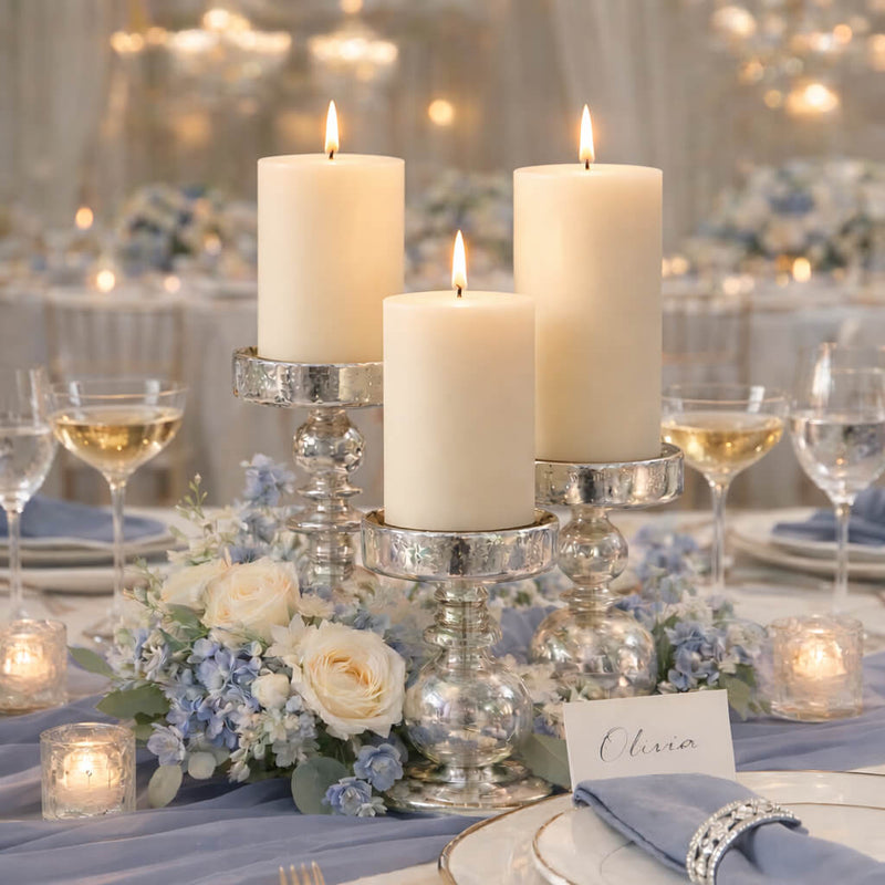 Richland 4" x 12" Ivory Pillar Candle Set of 6 - thumbnail number 6