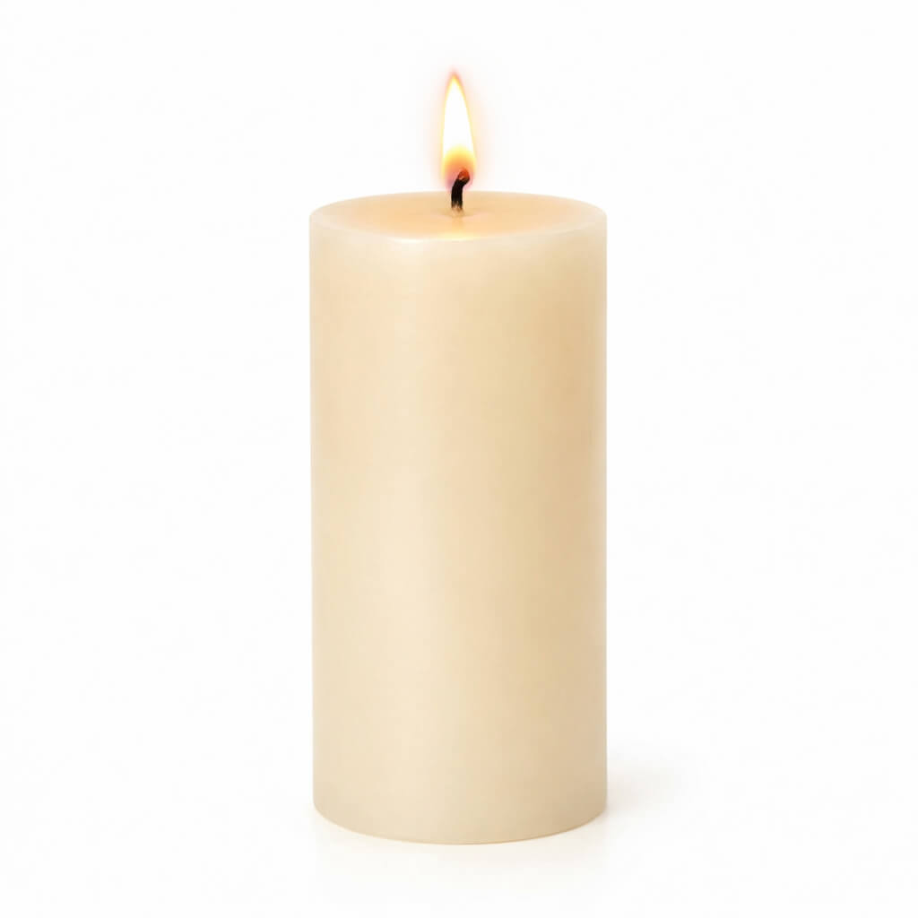 Richland 4" x 9" Ivory Pillar Candles Set of 6