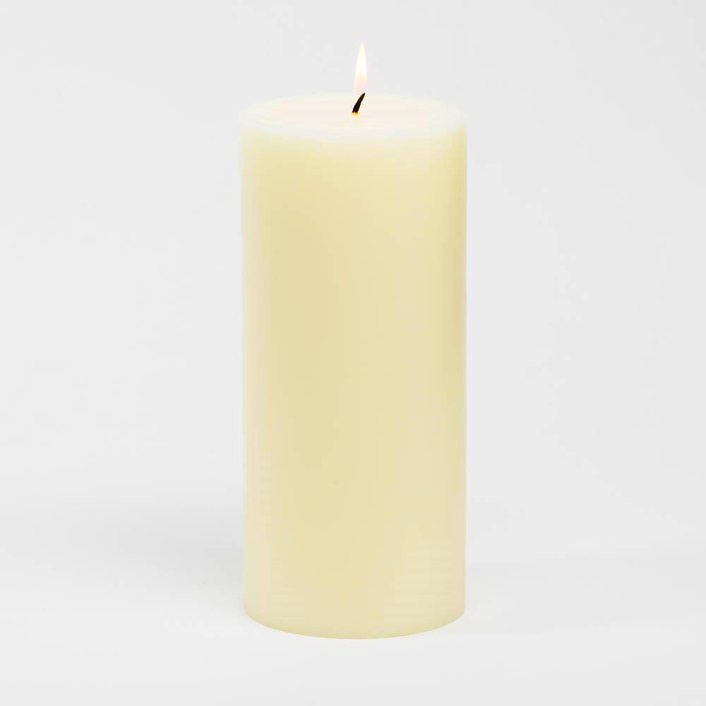 Richland Pillar Candles 4"x4", 4"x6" & 4"x9" Ivory Set of 18