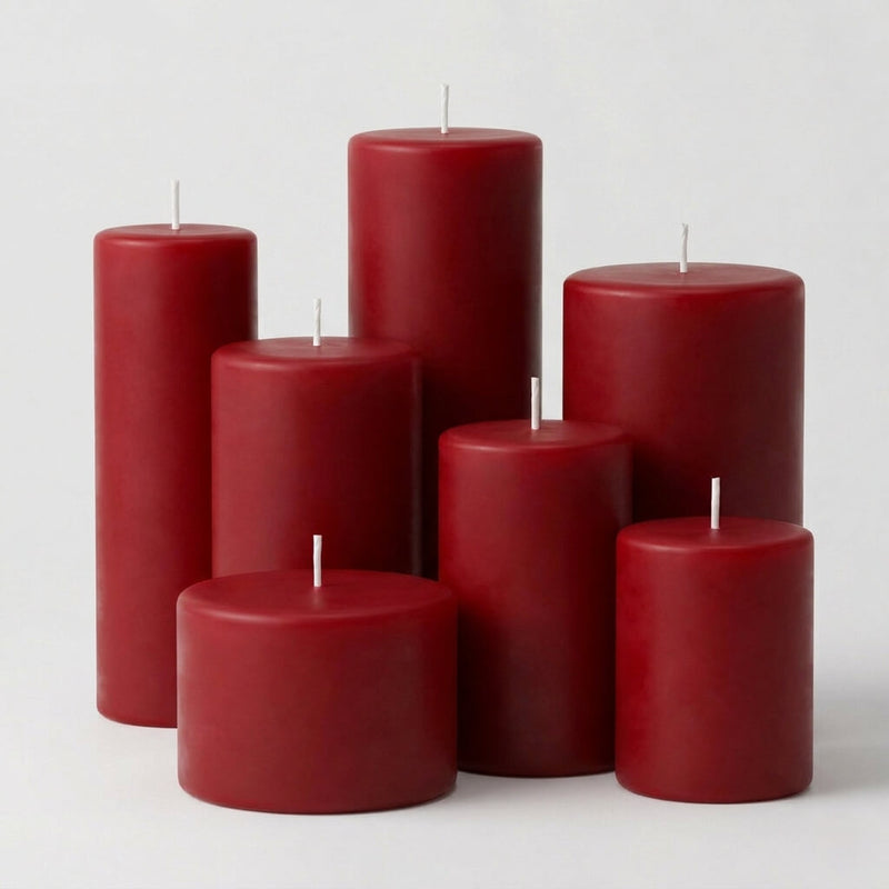 Richland Pillar Candle 3"x3" Red - thumbnail number 3