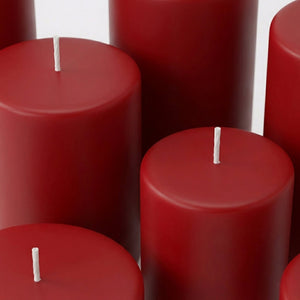 Richland 4" x 12" Red Pillar Candle